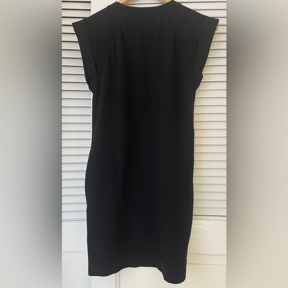 Rowan Estelle Cap-Sleeve Raglan Heritage Tee Shirt Dress Pockets | Black | SZ XS - Picture 4 of 12